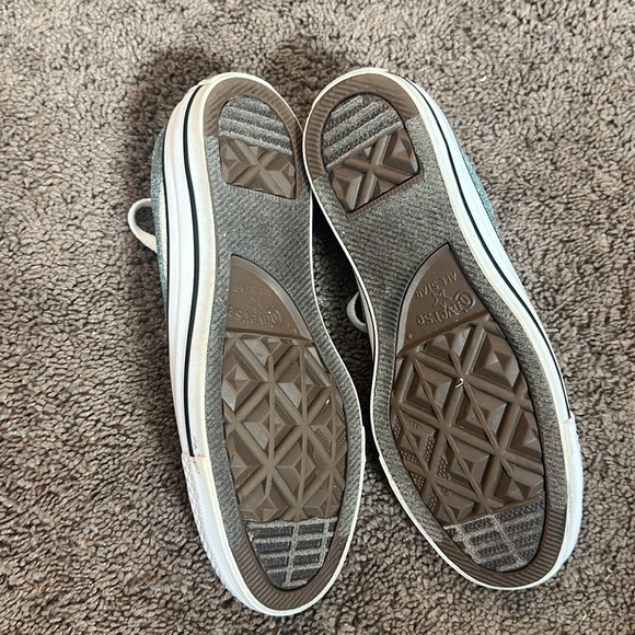 Metallic Blue Converse Shoes - Picture 4 of 4